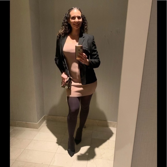 Express X Dusty Rose long sleeve mini dress Small - Picture 11 of 11